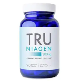 TRU NIAGEN NAD+ Booster Supplement Nicotinamide Riboside NR for Energy Metabolism, Cellular Repair & Healthy Aging (Patented Formula) More Efficient Than NMN - 90 Count - 300mg (3 Months / 1 Bottle)