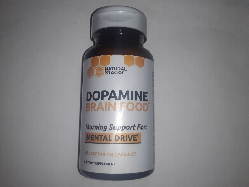 Natural Stacks DOPAMINE BRAIN FOOD Morning Support For: MENTAL DRIVE 60 capsules